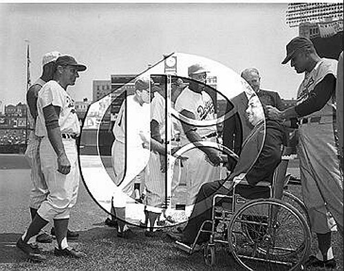 Durocher, Reese, Robinson, Cronin, Campanella, Newcombe58T0044